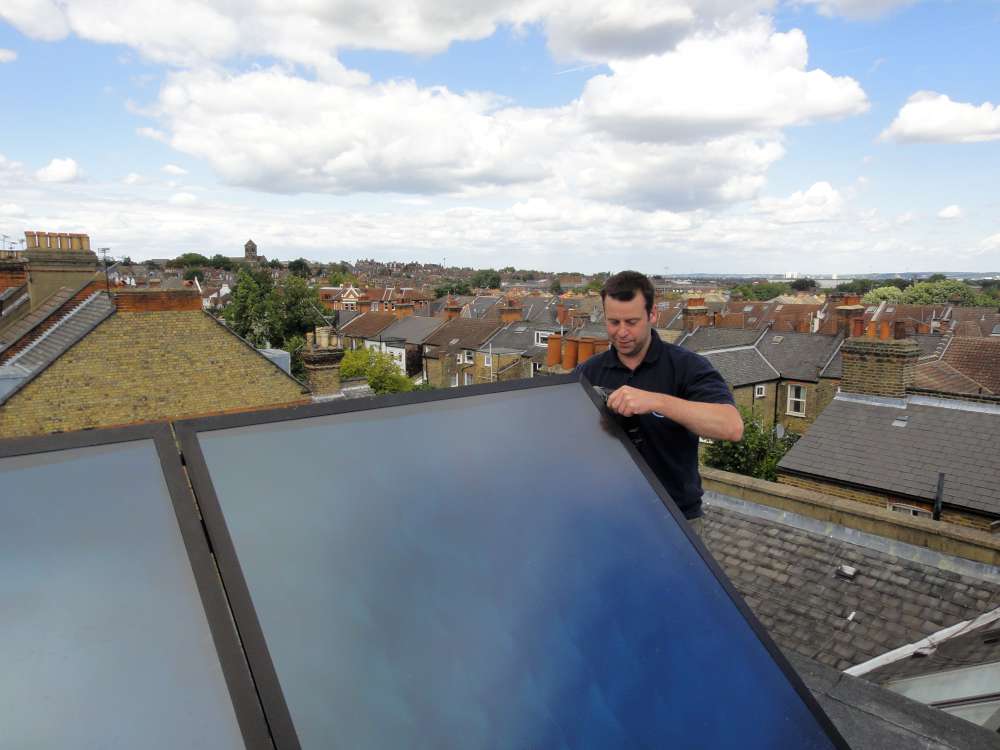 Solar Thermal Collector Installation in Kent